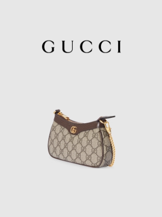 GUCCI古驰Ophidia系列迷你手袋手提包链条包