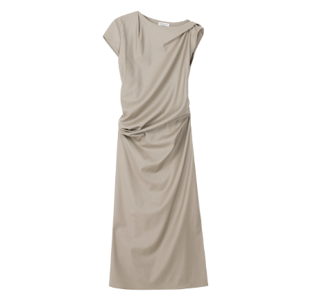 SHANG1 BY SHANGYI连衣裙2025新款今年流行爆款不对称松弛感长裙